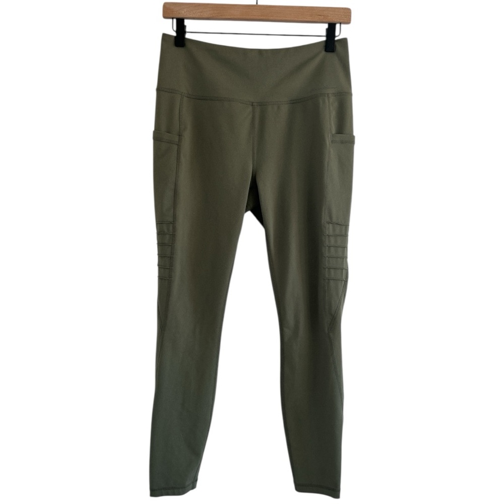 Eddie Bauer Green Leggings High Waist Streamlined Fit| Size M